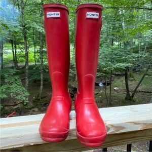Red Hunter Boots
